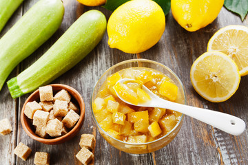 Zucchini jam with lemon