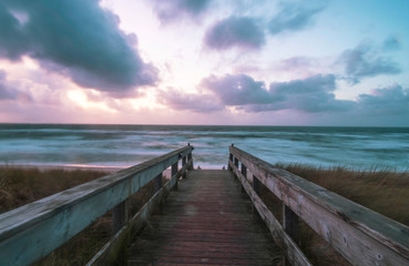 Obraz premium The Way to the Beach, Wenningstedt, Sylt, Germany