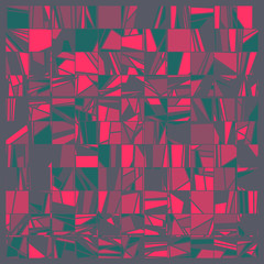 Fototapeta premium Abstract Random Color Poligones Generative Art background illustration