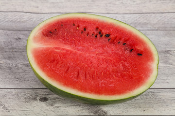 Ripe sweet juicy Half watermelon