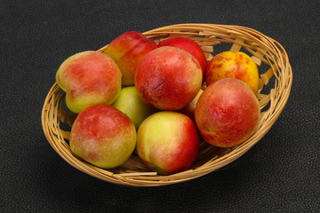 Sweet tasty fresh ripe apricots