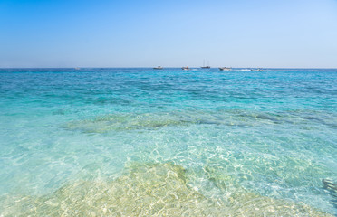 Clear azure coloured sea water, Sardinia, Italy
