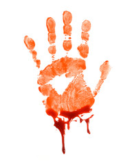 Bloody Hand Print