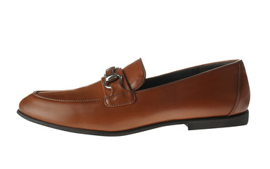 Stylish shoe isolated on white. Trendy footwear