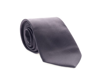 Stylish necktie isolated on white. Elegant accessory
