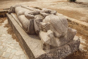 Sarcophagus grave of king of France St. Louis lX in Tunis, Carthage