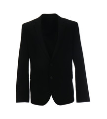 Fototapeta premium Stylish suit jacket on mannequin against white background. Men's clothes