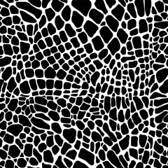 Animal print background. Reptile skin seamless pattern.
