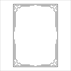 vector image, decorative ornamental frame, original design