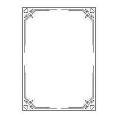vector image, decorative ornamental frame, original design