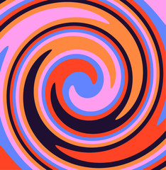 Twirl Twist paint 70s Retro colors abstract fluid backgrounds  Swirl vortex vector background