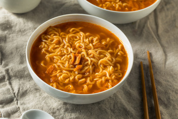 Spicy Instant Ramen Noodle Bowl