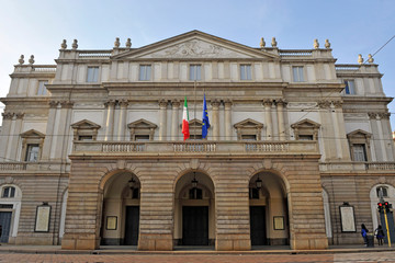 Fototapeta na wymiar Europe, Italy - Scala theater and opera - Milan