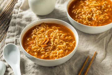 Spicy Instant Ramen Noodle Bowl