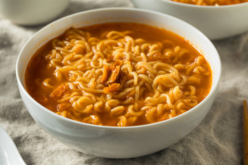 Spicy Instant Ramen Noodle Bowl