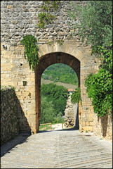 Europe, Italy , Tuscany , Monteriggioni  old medieval historic Village