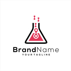  Tech Lab Logo Template Design Vector