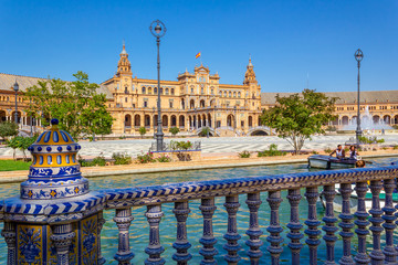 Plaza de España in Sevilla, der Hauptstadt von Andalusien.