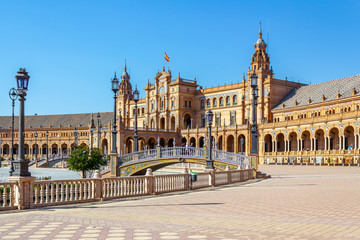 Plaza de España in Sevilla, der Hauptstadt von Andalusien.