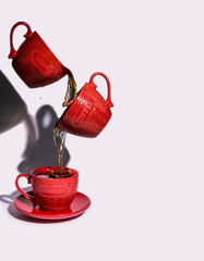 Coffee and tea splash cups