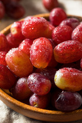 Raw Organic Red Grapes