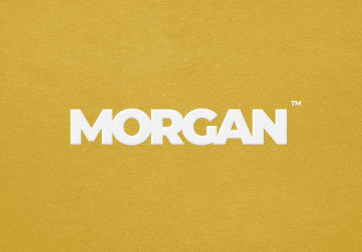 Embossing and Paper Texture Effect Mockup