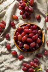 Raw Organic Red Grapes