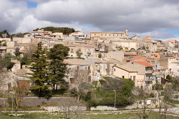 Fototapeta na wymiar Buscemi Syracuse Sicily panorama