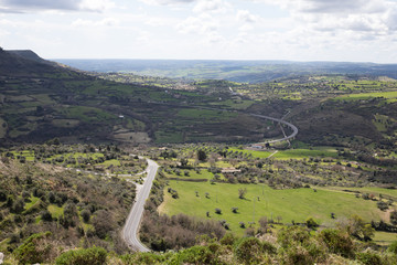 Naklejka premium Sicilian countryside