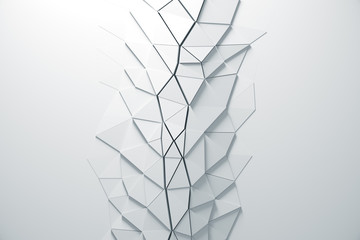 Background White Abstract for business presentation. minimal pattern, 3d rendering.
