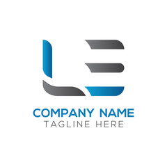 Fototapeta premium Initial LE letter Business Logo Design vector Template. Abstract Letter LE logo Design
