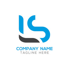 Initial LS letter Business Logo Design vector Template. Abstract Letter LS logo Design