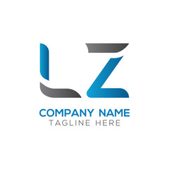Initial LZ letter Business Logo Design vector Template. Abstract Letter LZ logo Design
