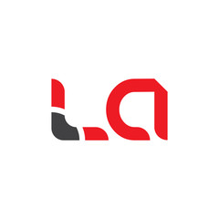 Initial LA letter Business Logo Design vector Template. Abstract Letter LA logo Design