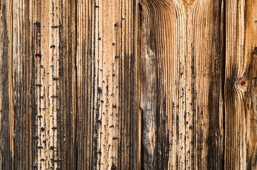 Old colorful wooden wall closeup