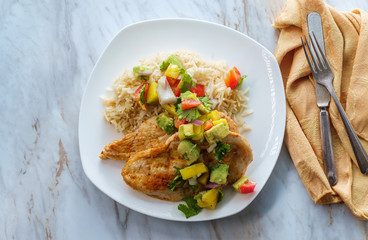 Mexican Chicken Mango Salsa