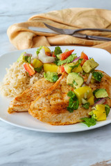 Mexican Chicken Mango Salsa