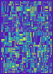 Abstract Random Color Poligones Generative Art background illustration