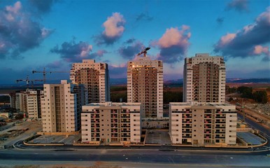 New neighborhood  Neot Afek in Kiryat Bialik building site 