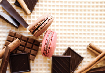 Sweet food background.