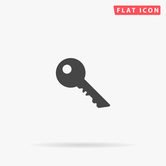 Key flat vector icon