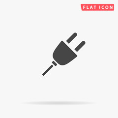 Electric Plug flat vector icon