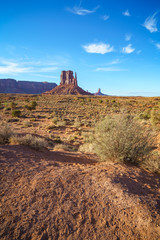 the scenic drive in the monument valley, usa
