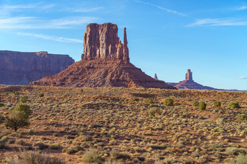 the scenic drive in the monument valley, usa