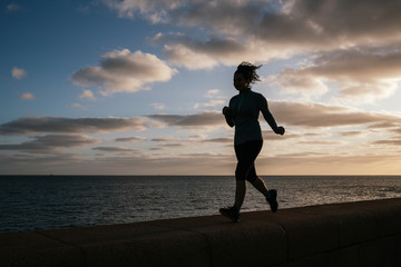 girl running fast