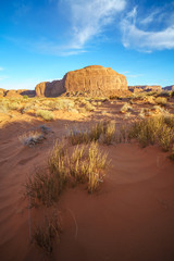 the scenic drive in the monument valley, usa