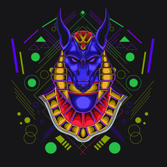 the anubis illustration god from egypt