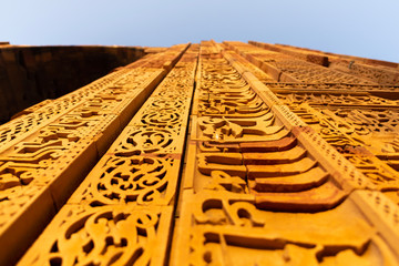 Detail of Quwwat-ul-Islam, Delhi, India