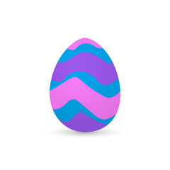 Isolated decorated easter eggs