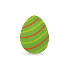 Isolated decorated easter eggs